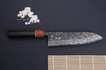 Couteau gyuto 21cm japonais artisanal Masashi Yamamoto SLD Kuro damas