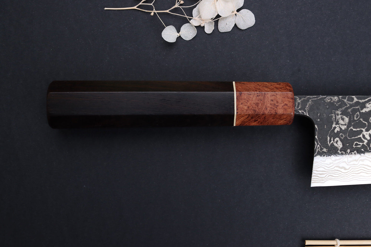 Couteau gyuto 21cm japonais artisanal Masashi Yamamoto SLD Kuro damas