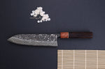 Couteau gyuto 21cm japonais artisanal Masashi Yamamoto SLD Kuro damas