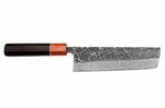 Couteau nakiri 16,5cm japonais artisanal Masashi Yamamoto SLD Kuro damas