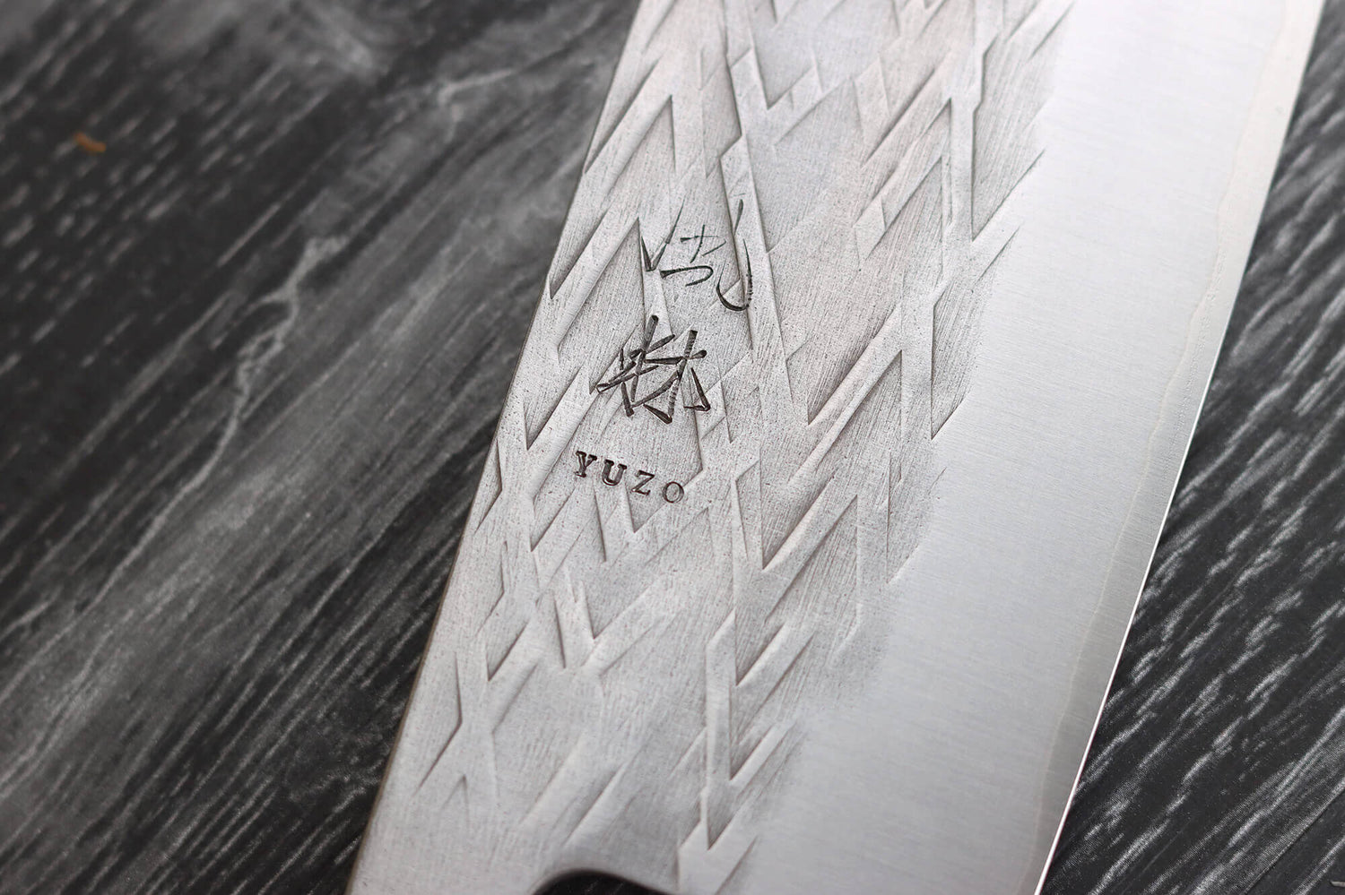 Couteau nakiri 16,5cm japonais artisanal Yuzo SLD olivier et cognassier