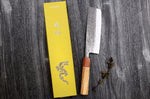 Couteau nakiri 16,5cm japonais artisanal Yuzo SLD olivier et cognassier