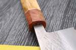 Couteau nakiri 16,5cm japonais artisanal Yuzo SLD olivier et cognassier