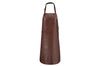 Tablier de cuisine artisanal Witloft Buffalo Collection en cuir pleine fleur - Chocolat