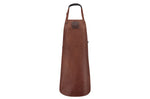 Tablier de cuisine artisanal Witloft Buffalo Collection en cuir pleine fleur - Cognac