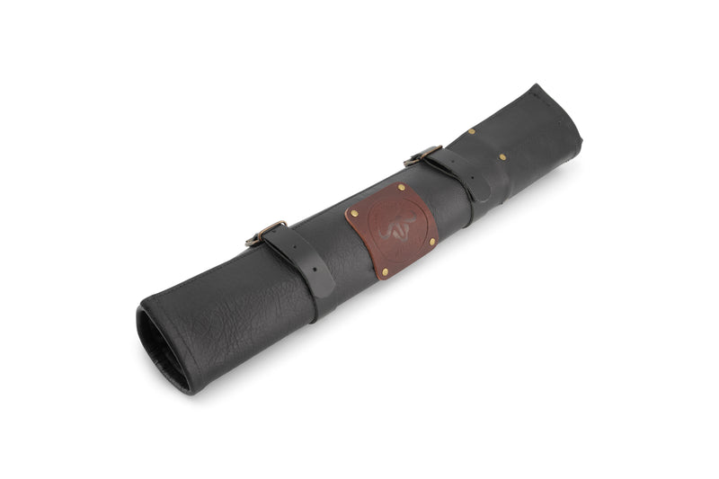Trousse artisanale en cuir pleine fleur Witloft Buffalo Collection 5 emplacements - Noir
