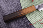 Couteau d'office japonais artisanal Wusaki Yaketa AUS10 damas 8cm