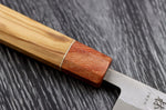 Couteau universel 13,5cm japonais artisanal Yuzo SLD olivier et cognassier
