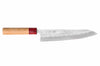 Couteau de chef japonais artisanal Tsunehisa Aogami Super martelé 21cm