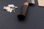 Couteau santoku 16,5cm japonais artisanal Masashi Yamamoto SLD Kuro damas