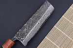 Couteau nakiri 16,5cm japonais artisanal Masashi Yamamoto SLD Kuro damas