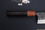 Couteau nakiri 16,5cm japonais artisanal Masashi Yamamoto SLD Kuro damas