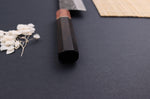 Couteau nakiri 16,5cm japonais artisanal Masashi Yamamoto SLD Kuro damas