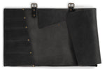 Trousse artisanale en cuir pleine fleur Witloft Buffalo Collection 5 emplacements - Noir