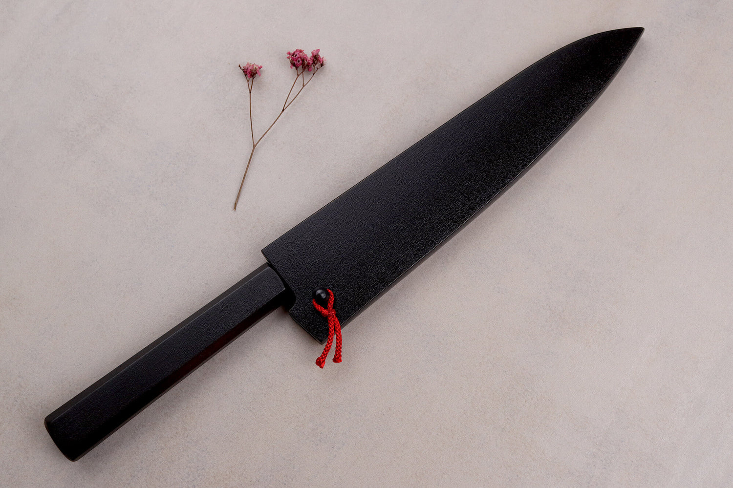 Couteau de chef japonais artisanal Kagekiyo Yoshikazu Tanaka Damas Aogami 21cm + Saya