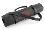 Trousse artisanale en cuir pleine fleur Witloft Buffalo Collection 17 emplacements - Noir
