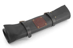 Trousse artisanale en cuir pleine fleur Witloft Buffalo Collection 9 emplacements - Noir