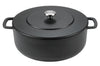 Cocotte Combekk Sous-chef Dutch Oven en fonte émaillée noire - 28cm