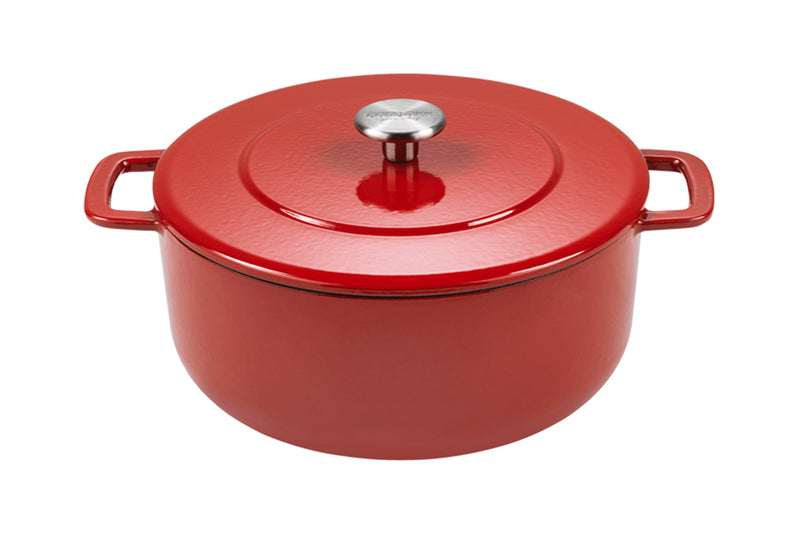 Cocotte Combekk Sous-chef Dutch Oven en fonte émaillée rouge - 24cm