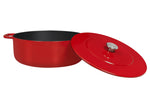 Cocotte Combekk Sous-chef Dutch Oven en fonte émaillée rouge - 28cm