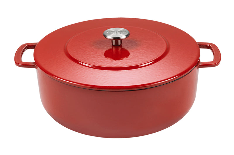 Cocotte Combekk Sous-chef Dutch Oven en fonte émaillée rouge - 28cm