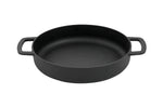 Poêlon Combekk Sous-chef en fonte émaillée noire - 24cm