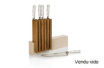 Bloc vide artisanal Arcos Petra en pierre et bois 28x36,4x7,8cm