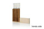 Bloc vide artisanal Arcos Petra en pierre et bois 28x36,4x7,8cm