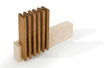 Bloc vide artisanal Arcos Petra en pierre et bois 28x36,4x7,8cm