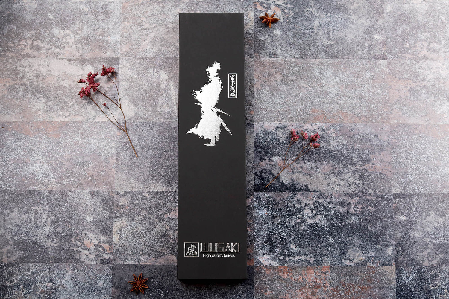 Couteau à pain Wusaki Damas 10Cr 20cm manche en olivier