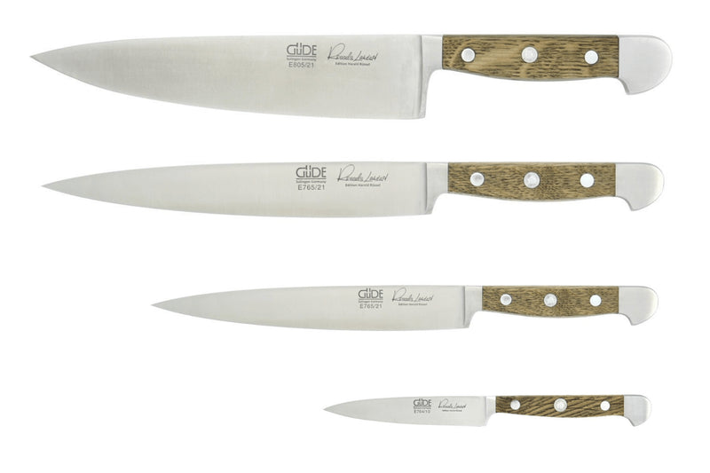 Coffret 4 couteaux forgés Güde Alpha Chêne