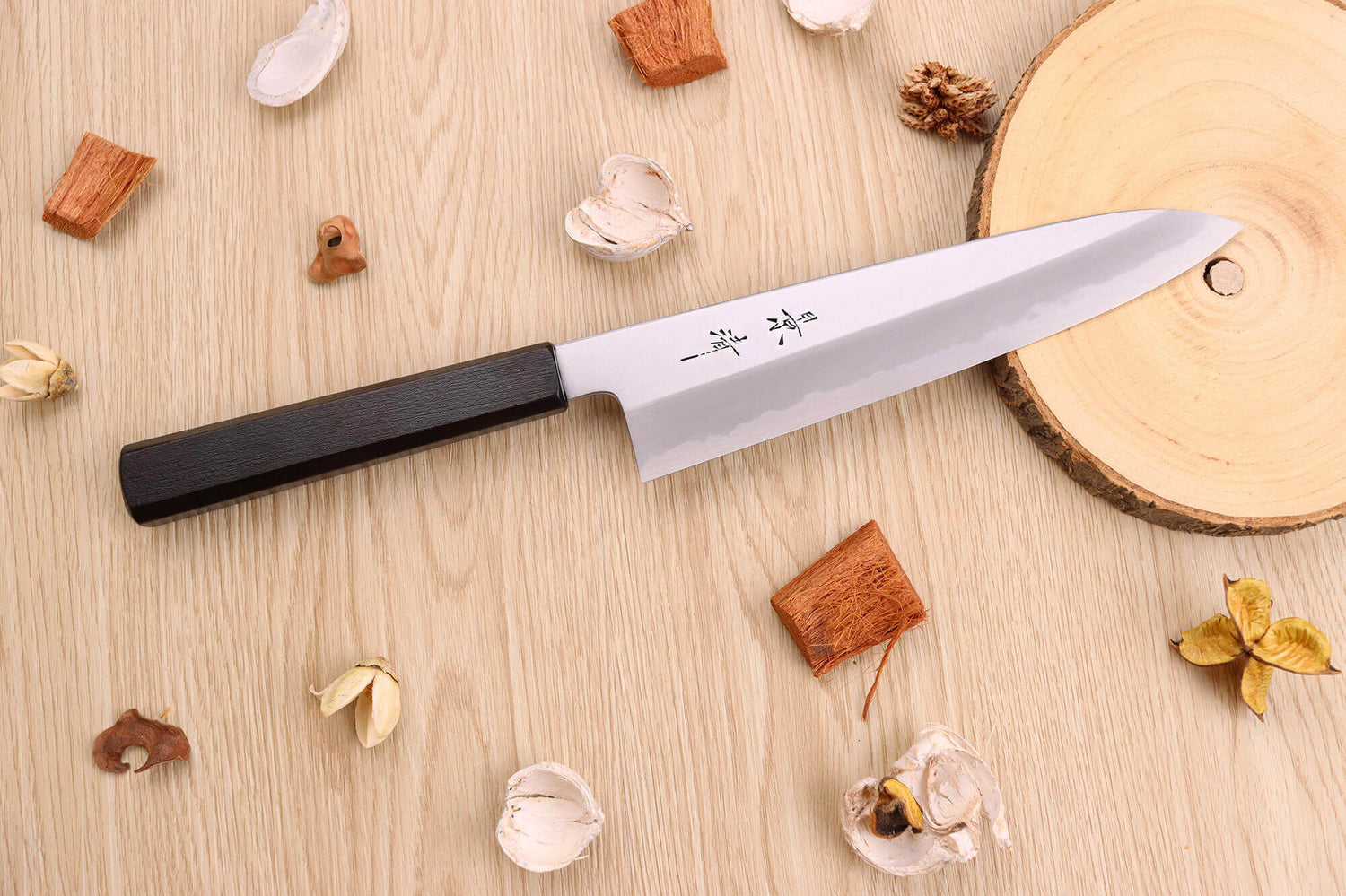 Couteau de chef japonais artisanal Kagekiyo Suri Urushi 21cm