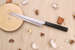 Couteau sujihiki japonais artisanal Kagekiyo Suri Urushi 21cm