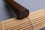 Couteau d'office japonais artisanal Wusaki Unagi AUS10 damas 8cm manche chêne