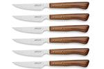 Coffret de 6 couteaux à steak/pizza Arcos forgé lame lisse 11cm