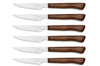 Coffret de 6 couteaux à steak/pizza Arcos lame dentelée 11cm manche en bois de hêtre compressé