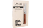 Coffret de 6 couteaux à steak/pizza Arcos lame dentelée 11cm manche en bois de hêtre compressé