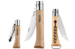 Kit 3 couteaux multifonctions Nomade Opinel acier inox manche hêtre