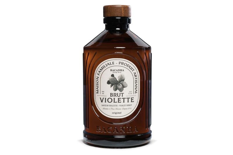 Sirop de violette brut artisanal Bacanha certifié biologique 40cl