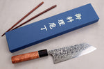 Couteau bunka 16,5cm japonais artisanal Masashi Yamamoto SLD damas