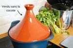 Couvercle tajine Cookut en céramique pour L'Incroyable cocotte 24cm + livret de recettes