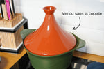 Couvercle tajine Cookut en céramique pour L'Incroyable cocotte 24cm + livret de recettes
