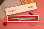Couteau sujihiki japonais Takeshi Saji R2 Damas Mosaïque 24cm