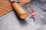 Couteau de chef japonais artisanal Tsunehisa Aogami Super martelé 24cm