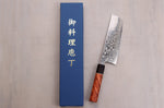 Couteau nakiri 16,5cm japonais artisanal Masashi Yamamoto SLD damas