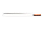 Brochette double Tramontina Churrasco en inox et bois 65cm