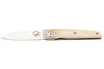 Couteau pliant Salamandra manche os blanc 9cm