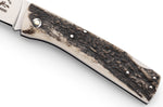 Couteau pliant Salamandra manche corne de cerf 9,5cm