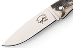 Couteau pliant Salamandra manche corne de cerf 9,5cm