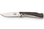 Couteau pliant Salamandra manche corne de cerf 9,5cm